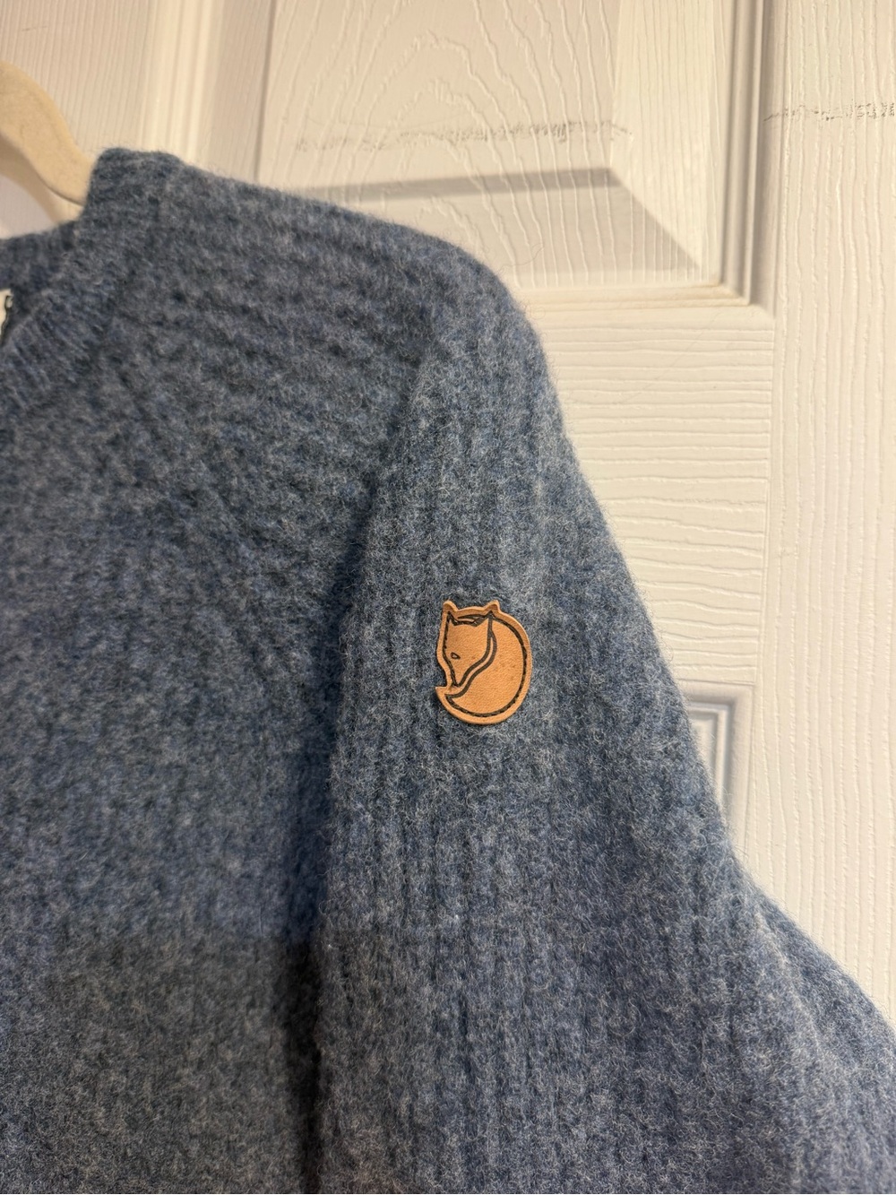 Fjallraven Women's Crew Neck Wool Sweater in Slate Blue - Picture 3 of 8